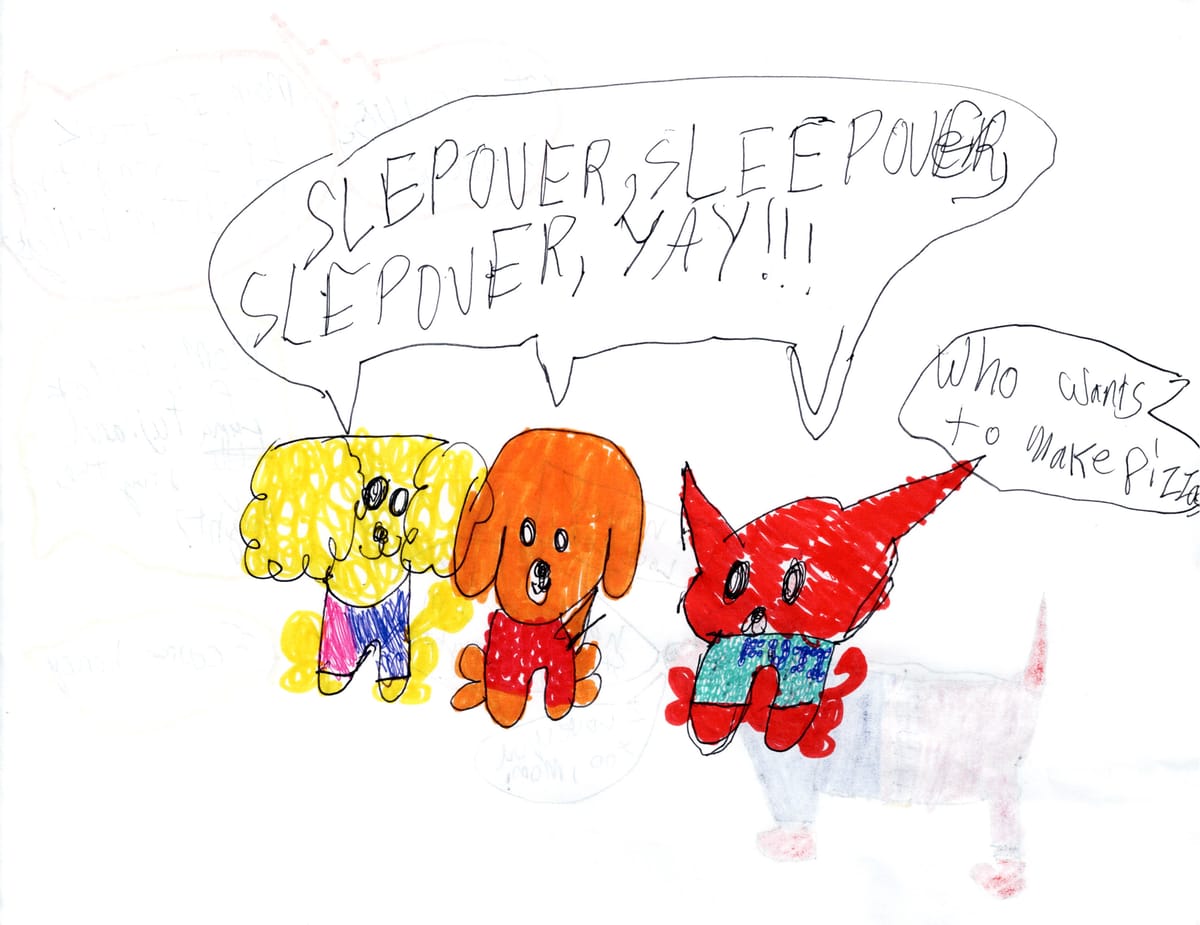 Luna, Daylilly, and Fuji's big adventure